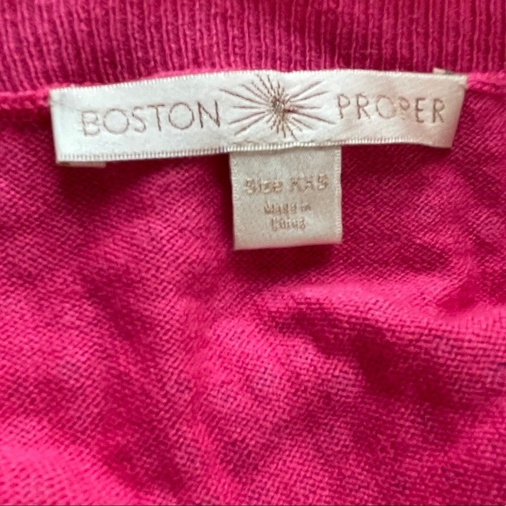 Boston Proper Rhinestone Sweater Pink - Picture 2 of 8